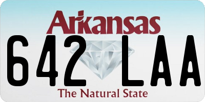 AR license plate 642LAA