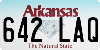 AR license plate 642LAQ
