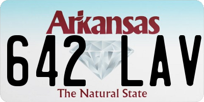 AR license plate 642LAV