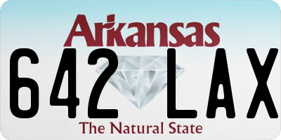 AR license plate 642LAX