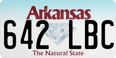 AR license plate 642LBC