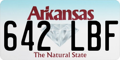 AR license plate 642LBF