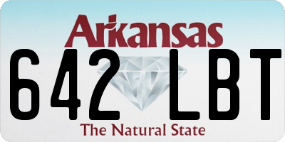 AR license plate 642LBT