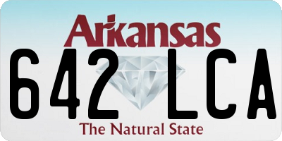AR license plate 642LCA