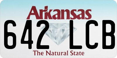 AR license plate 642LCB