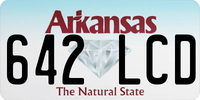 AR license plate 642LCD