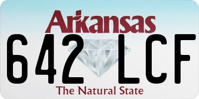 AR license plate 642LCF