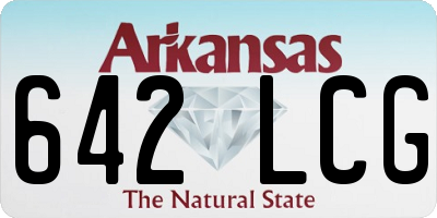 AR license plate 642LCG