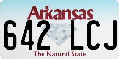 AR license plate 642LCJ