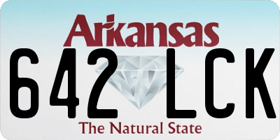 AR license plate 642LCK