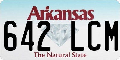 AR license plate 642LCM