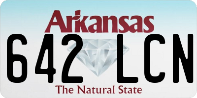 AR license plate 642LCN