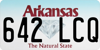 AR license plate 642LCQ