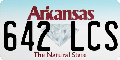 AR license plate 642LCS
