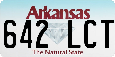 AR license plate 642LCT