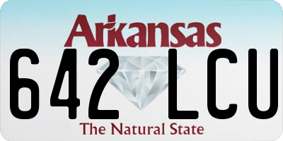 AR license plate 642LCU