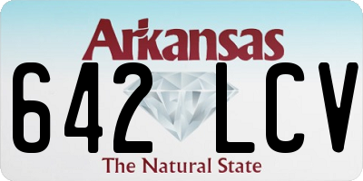 AR license plate 642LCV