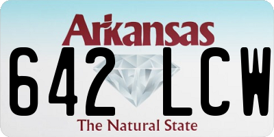 AR license plate 642LCW