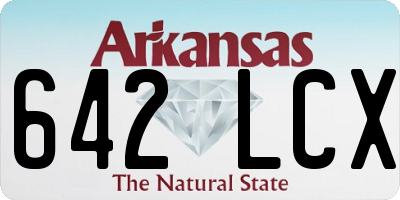 AR license plate 642LCX