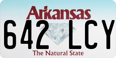 AR license plate 642LCY