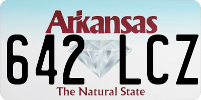 AR license plate 642LCZ