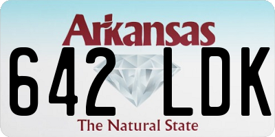 AR license plate 642LDK