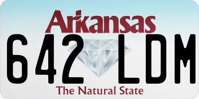 AR license plate 642LDM
