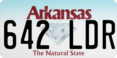 AR license plate 642LDR