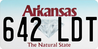 AR license plate 642LDT