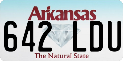 AR license plate 642LDU