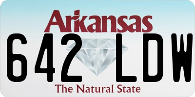 AR license plate 642LDW