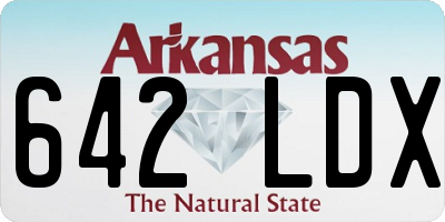 AR license plate 642LDX