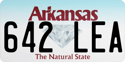 AR license plate 642LEA