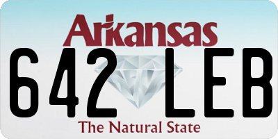 AR license plate 642LEB