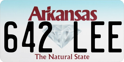 AR license plate 642LEE