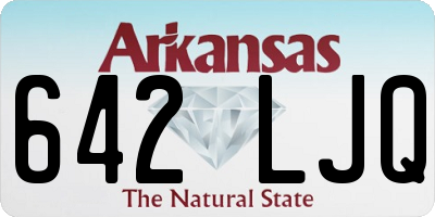 AR license plate 642LJQ