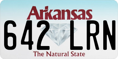 AR license plate 642LRN