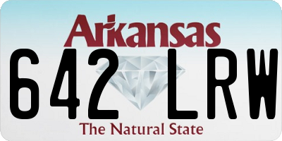 AR license plate 642LRW