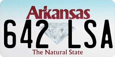 AR license plate 642LSA