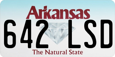 AR license plate 642LSD