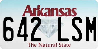 AR license plate 642LSM