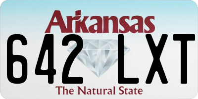 AR license plate 642LXT