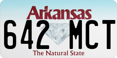 AR license plate 642MCT