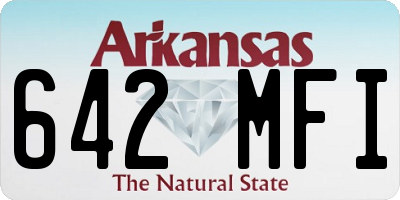 AR license plate 642MFI
