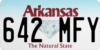 AR license plate 642MFY