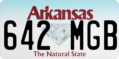 AR license plate 642MGB