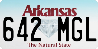 AR license plate 642MGL
