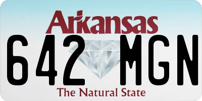 AR license plate 642MGN