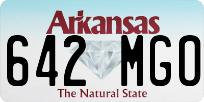 AR license plate 642MGO