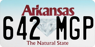 AR license plate 642MGP